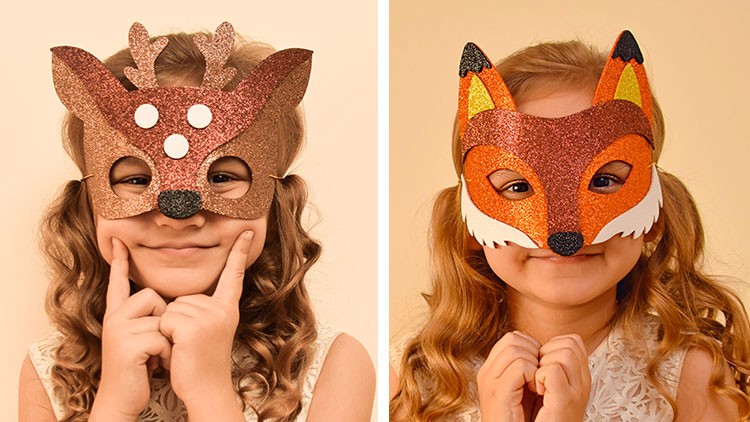 Masken Reh und Fuchs