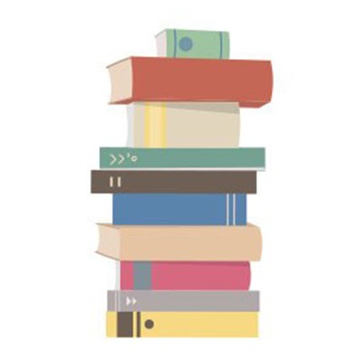 Illustration Bücherstapel