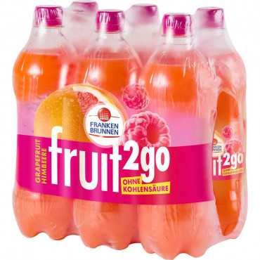 Fruit2go, Grapefruit-Himbeere Limonade (6x 0,750 Liter)