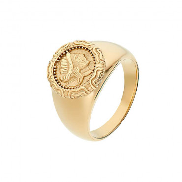 Damen Ring aus Edelstahl, vergoldet (4056874026055)