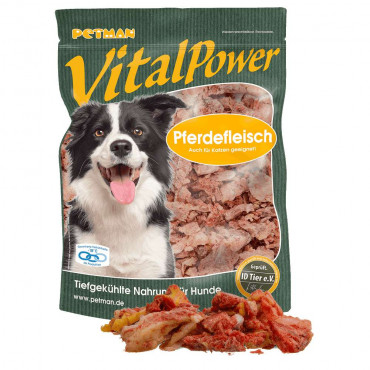 Hunde-Futter, Pferdefleisch, Vital Power tiefgekühlt