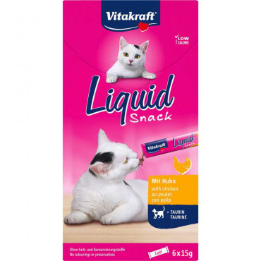 Katzen-Snack Liquid Huhn + Taurin
