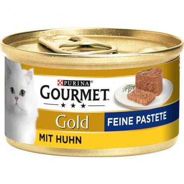 Katzen-Nassfutter Gourmet Gold Feine Pastete mit Huhn