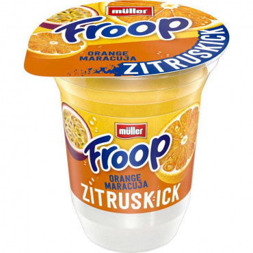 ⮞ Joghurt, von Ansehen Müller Froop Maracuja Orange | Globus