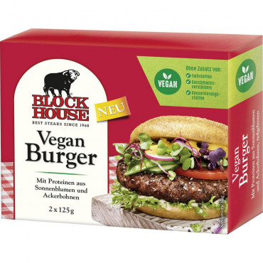 Burgerpatties vegan, tiefgekühlt