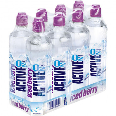 Mineralwasser, Iced-Berry-Geschmack, Naturell (8x 0,750 Liter)