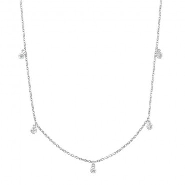 Damen Halskette mit Anhänger aus Silber 925 mit Zirkonia (4056867024648)