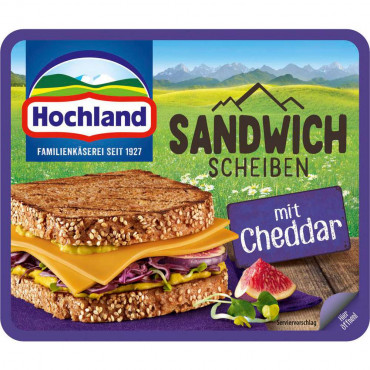 Schmelzkäse-Sandwich Scheiben, Cheddar