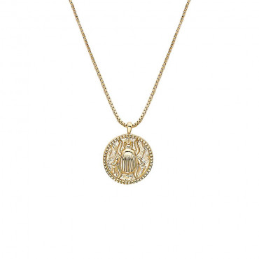 Damen Halskette mit Anhänger aus Silber 925, vergoldet (4056874026833)