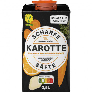 Pikanter Karotten-Orangensaft