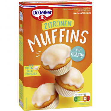 Backmischung Zitronen Muffins