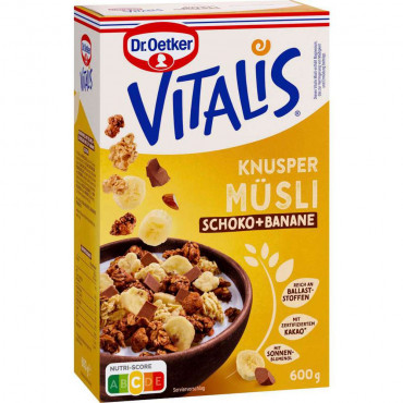 Knusper-Müsli Vitalis, Schoko-Banane