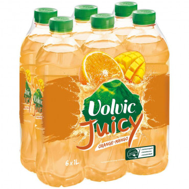 Mineralwasser Juicy, Orange-Mango-Geschmack, Naturell (6x 1,000 Liter)