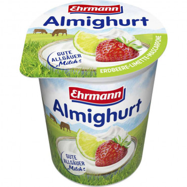 Fruchtjoghurt, Erdbeer-Limette