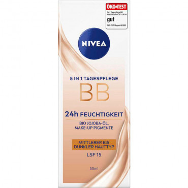BB Cream, 5 in 1 Tagespflege LSF 15, mittlerer bis dunkler Hauttyp