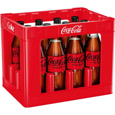 Cola Zero, zuckerfrei (12x 1,000 Liter)