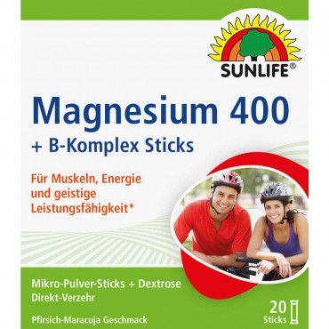 Magnesium 400 + B-Komplex Sticks