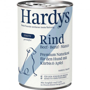 Hunde-Nassfutter Hardys Traum, No. 1 Sensitive, Rind
