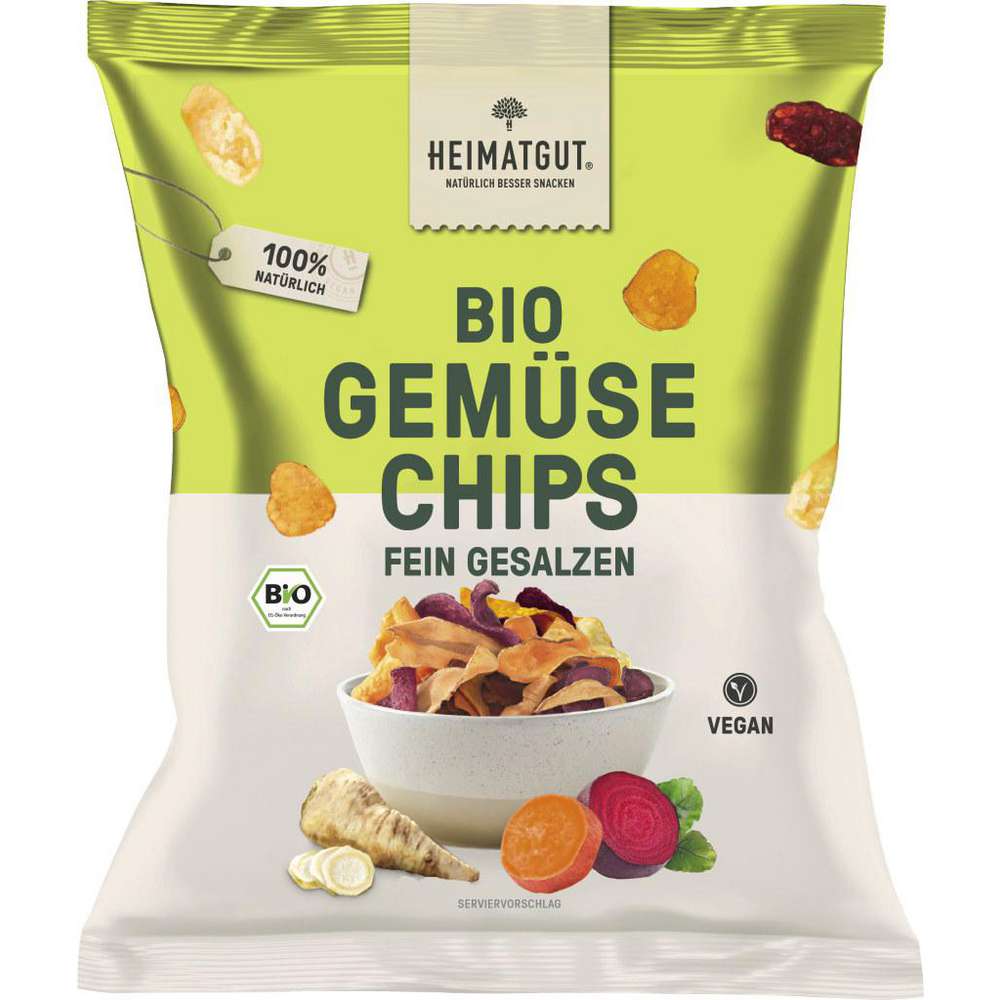 Bio Gemüse-Chips von Heimatgut ⮞ Schauen Sie vorbei
