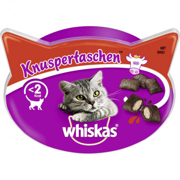 Katzen-Snacks Knuspertaschen, Rind