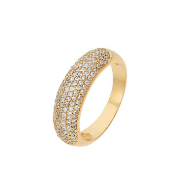 Damen Ring aus Silber 925 mit Zirkonia, vergoldet (4056874024761)