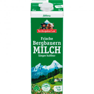 Frische Bergbauern-Milch, länger haltbar 1,5% Fett