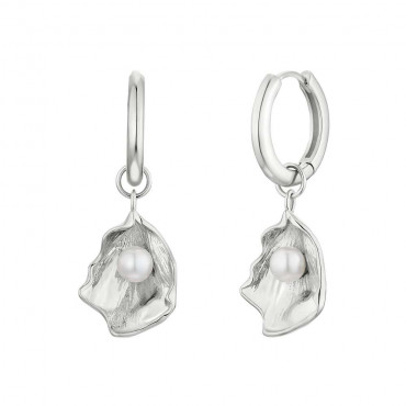 Ohrringe/ Creolen aus Silber 925 mit Perlen (4056874027755)