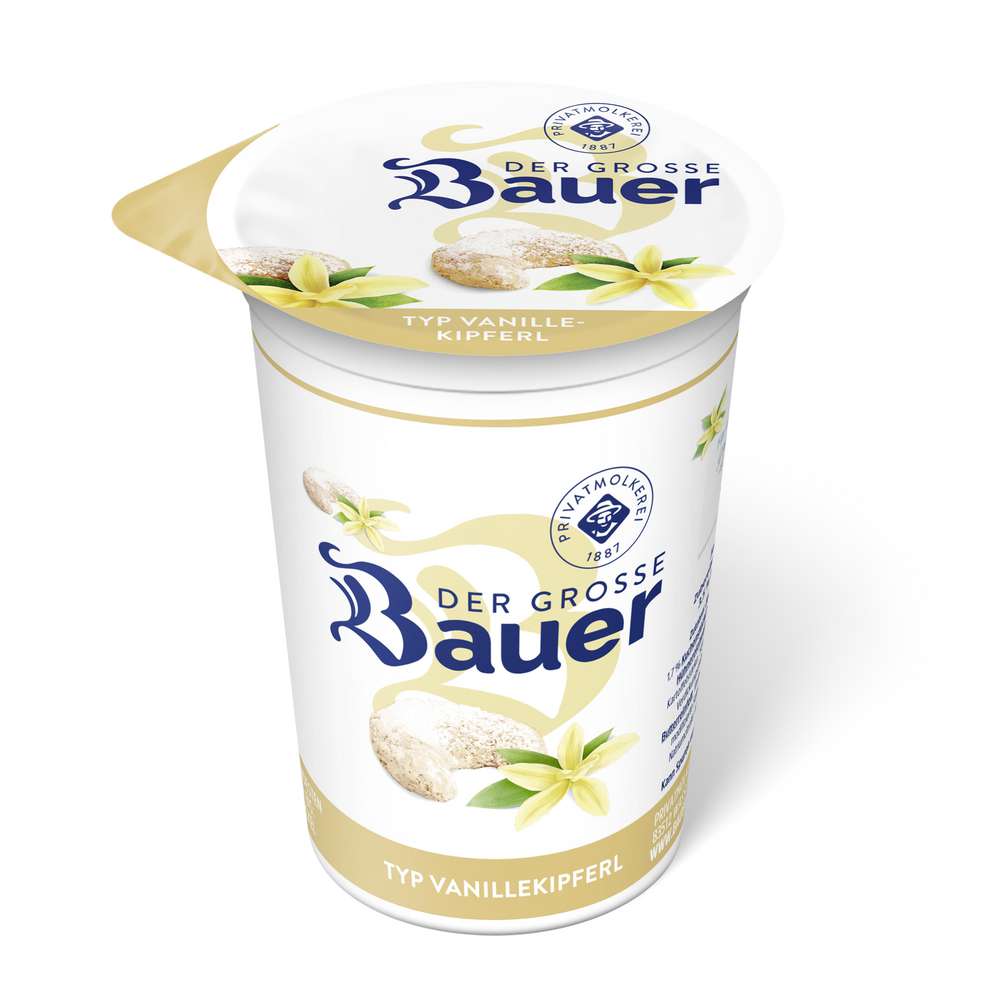 Joghurt Der Große Bauer Saison, Vanillekipferl von Bauer Typ