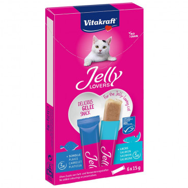 Katzen-Snack Jelly Lovers, Scholle/Lachs