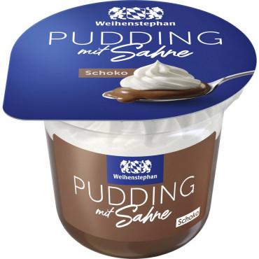 Schoko Pudding mit Sahne