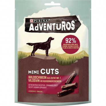 Hunde-Snack Adventuros, Mini Cuts, Wildschwein