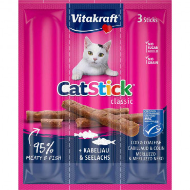 Katzen-Snack Cat Stick, Kabeljau/Seelachs