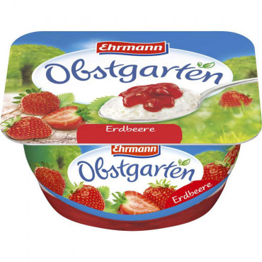 Joghurt, Obstgarten, Erdbeere