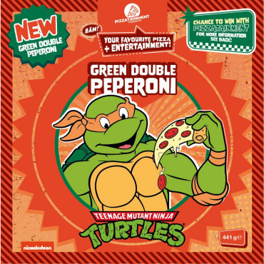Pizza Teenage Mutant Ninja Turtles, Green Double Peperoni