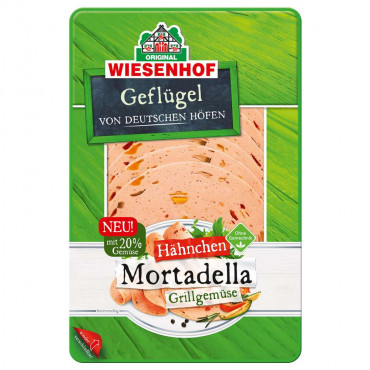 Hähnchen Mortadella, Grillgemüse