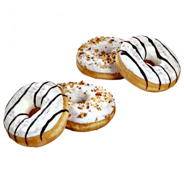 Donuts Nuss-Nougat/Vanillefüllung 4er (4x 0,070 Kilogramm)
