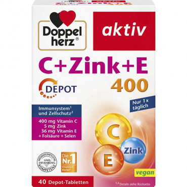 Vitamin C + Zink + E Depot Tabletten