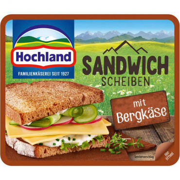 Sandwich-Scheiben, Bergkäse