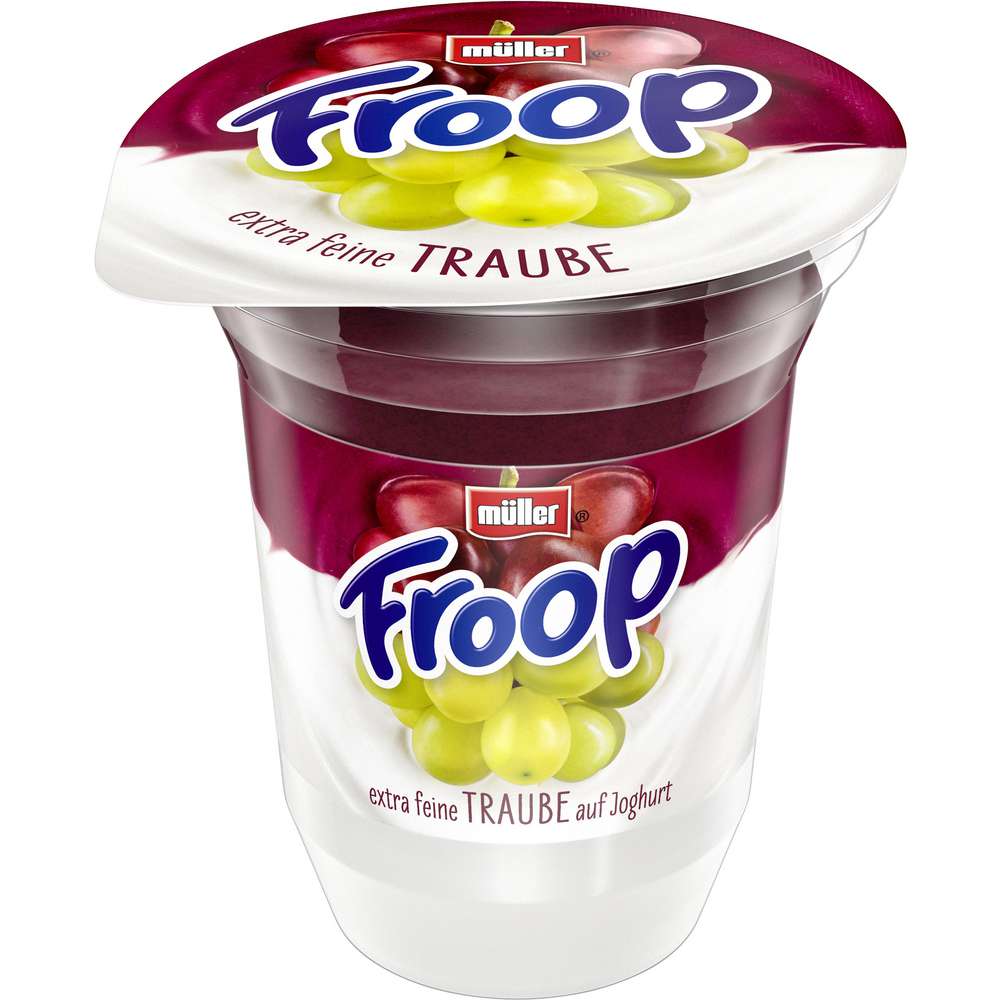 Globus Froop Joghurt, Müller | Jetzt ⮞ entdecken! Traube von