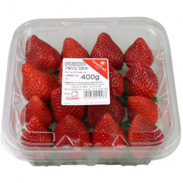 Erdbeeren Premium, Schale