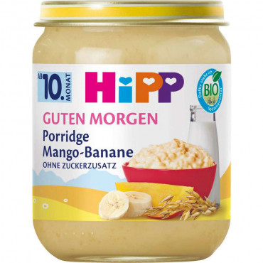 Bio Frühstücks Porridge, Mango, Banane, Hafer