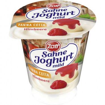 Sahnejoghurt, Himbeer Panna Cotta