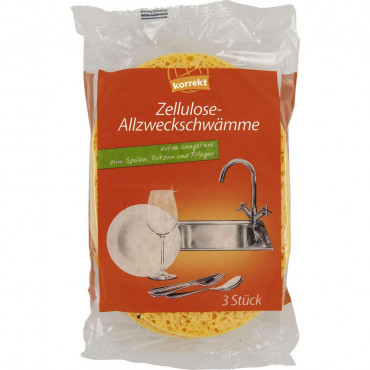 Zellulose Allzweck-Schwamm, 3er-Set