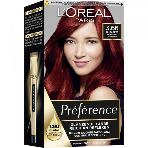 Haarfarbe Preference 3 66 Budapest Von L Oreal Paris