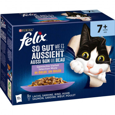 Katzen-Nassfutter Felix, so gut wie es aussieht, Senior