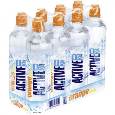 Mineralwasser, Orange-Lemon-Geschmack, Naturell (8x 0,750 Liter)