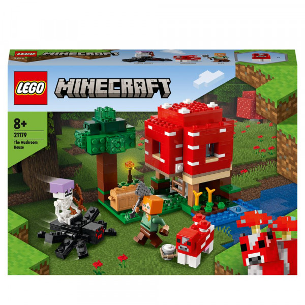 LEGO Minecraft 21179 Das Pilzhaus, ab 8 Jahren Lego