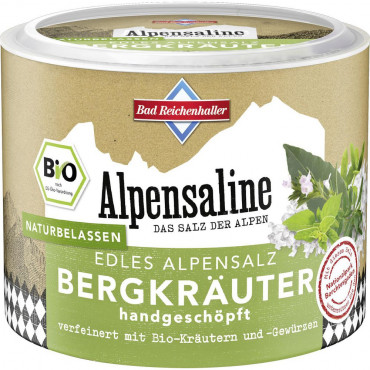 Bio Bergkräuter-Alpensalz Alpensaline, handgeschöpft, naturbelassen