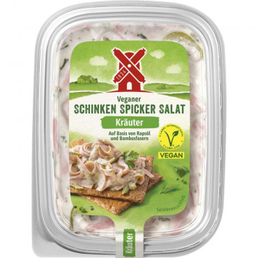 Veganer SchinkenSpicker Salat Kräuter